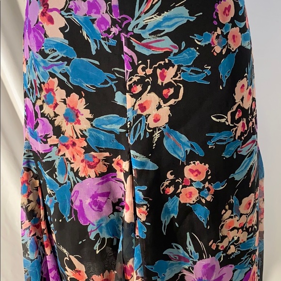 Dana Buchman Silk Floral Skirt - Picture 3 of 4
